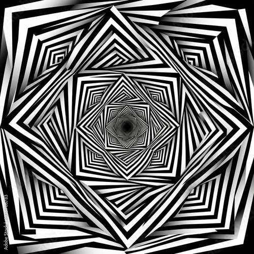Abstract Geometric Optical Illusion