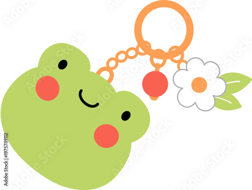 Cute Bag Charm Character Illustration