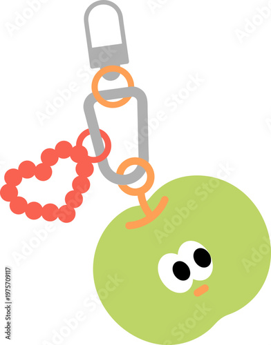 Cute Bag Charm Character Illustration