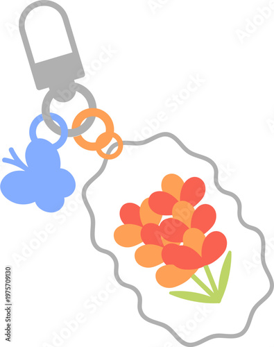 Cute Bag Charm Character Illustration