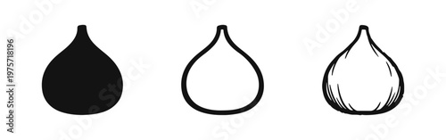 Chili Pepper Icon Set: Hot and Spicy Vegetable in Silhouette, Outline, and Hand-Drawn Sketch Styles