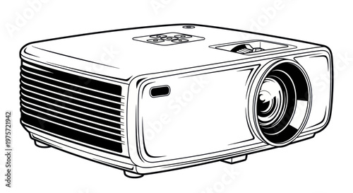 Projector device for presentations and movies.