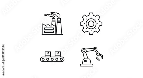 Industrial factory automation robotic arm.