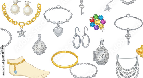 Variety of Jewelry and Accessories Display.