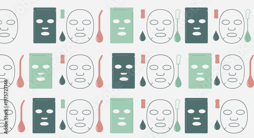 Face Masks and Droppers Pattern.