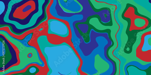 abstract contours and hypnotic fluid patterns vibrant psychedelic liquid waves flowing through a surreal neon dreamscape with dynamic