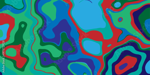 abstract contours and hypnotic fluid patterns vibrant psychedelic liquid waves flowing through a surreal neon dreamscape with dynamic