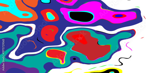 abstract contours and hypnotic fluid patterns vibrant psychedelic liquid waves flowing through a surreal neon dreamscape with dynamic