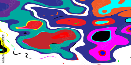 abstract contours and hypnotic fluid patterns vibrant psychedelic liquid waves flowing through a surreal neon dreamscape with dynamic