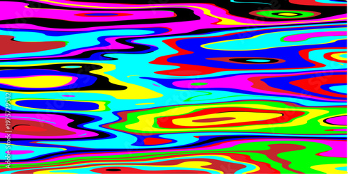 abstract contours and hypnotic fluid patterns vibrant psychedelic liquid waves flowing through a surreal neon dreamscape with dynamic