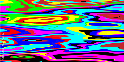 abstract contours and hypnotic fluid patterns vibrant psychedelic liquid waves flowing through a surreal neon dreamscape with dynamic