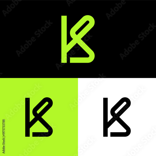 Elegant initial K script logo design for fashion and beauty