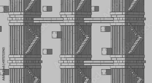 Detailed view of old columns.