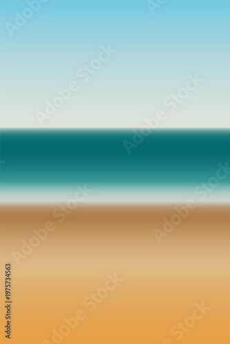 Abstract Beach Gradient Background Sea Sand Sky Minimal Landscape
