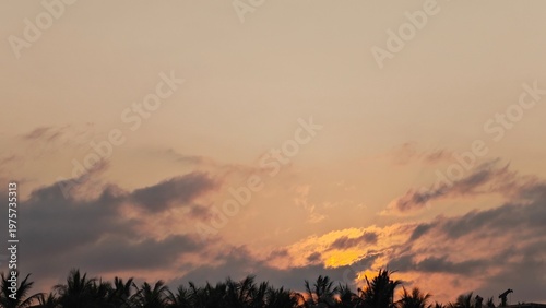 sunset in the mountains