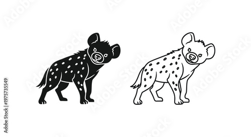 Spotted Hyenas Unique Traits  Fascinating Facts Vector