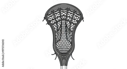 Lacrosse Stick Head with Netting.