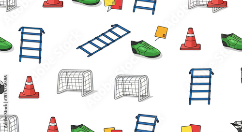 Construction site equipment and signs.