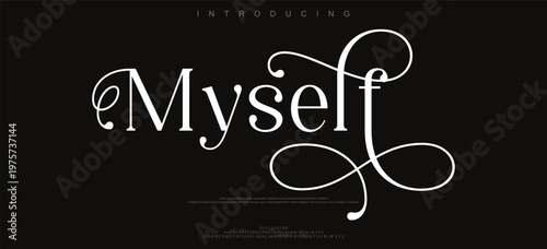 Introducing Myself Elegant Typography Design