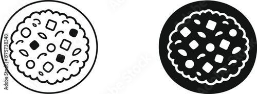 Two passion fruit illustrations a black and white botanical study