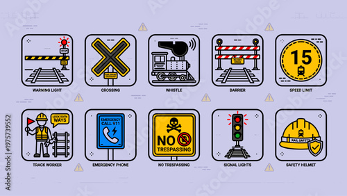 Stay safe around railroads: know the signs and signals.