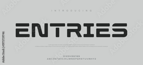 Introducing Entries Modern Typography Design