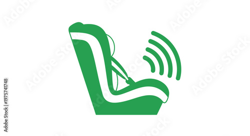 Child Car Seat with Integrated Sound Monitoring Technology Icon