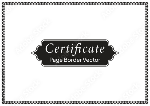Decorative Page Border Design and Ornamental Frame Vector