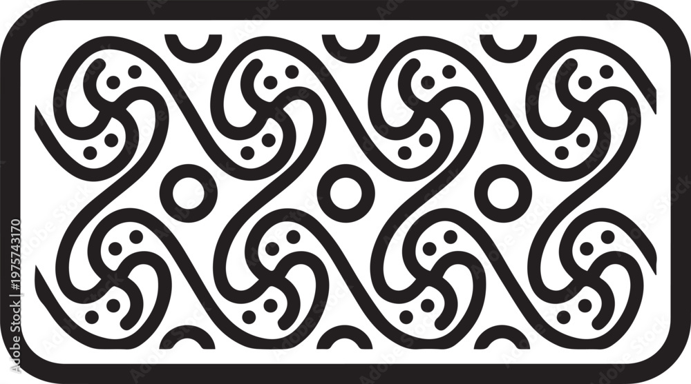 Fototapeta premium Premium High-Resolution Clay Slab with Pressed Pattern Vector Icon for Ceramics, Pottery, Artisan Crafts, Digital Design, Branding, Packaging, and Educational Materials Showcasing Handmade