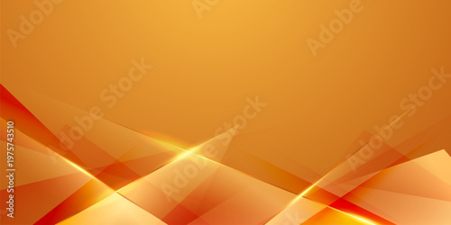 Abstract background vector illustration with a modern design, orange and gold colors, and geometric elements.