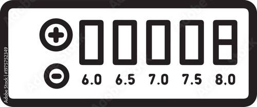 Professional Aquatic pH Tester with Color Strips Vector Icon – Essential Tool for Water Quality Monitoring, Aquaculture, Swimming Pools, Laboratories, Environmental Testing, and DIY Water