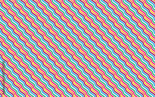 Abstract red and blue striped geometric seamless pattern background with retro textured vector wallpaper design