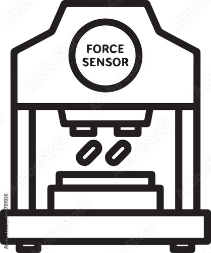 tablet compression press with force sensor