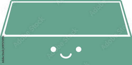 심플하고 귀여운 초록 도시락 아이콘