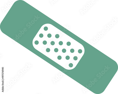 심플한 아이콘 상처 치료 반창고