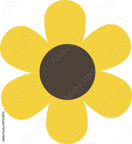 해바라기 단순 심플 아이콘