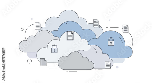 Cloud computing and data storage concept