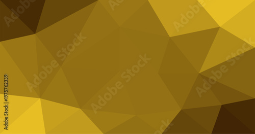 Gold Low polygonal geometric rumpled triangular style graphic background