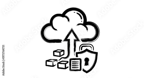 Cloud data storage security concept