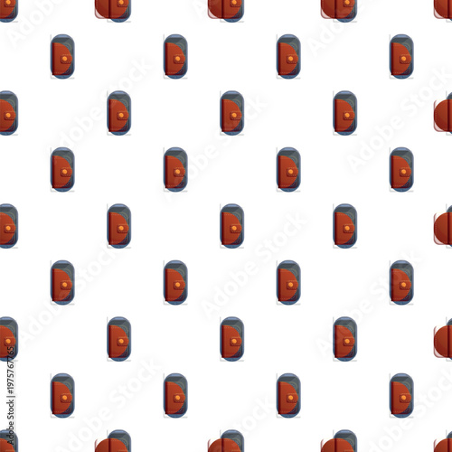 Smartphones displaying digital wallet user interfaces creating a simple pattern