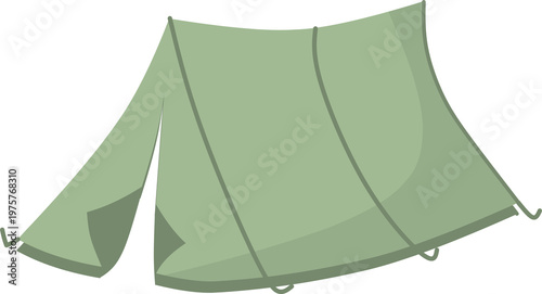 Green Camping Tent Illustration