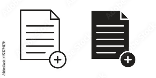 Add document icon for web and application. EPS10