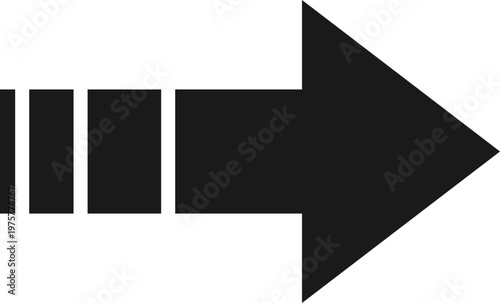Black Arrow Forward Direction