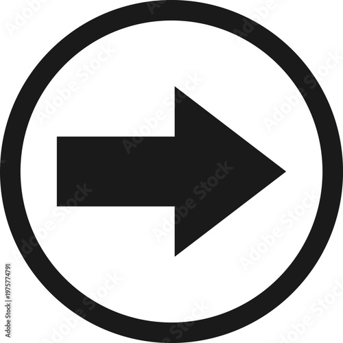 Black Right Arrow Icon