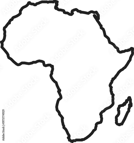Africa Continent Outline