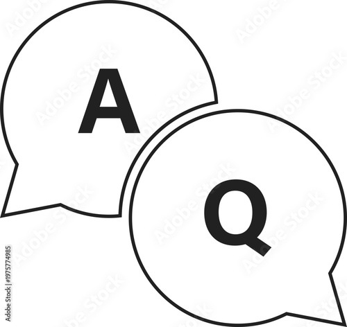 Question and Answer Speech Bubbles