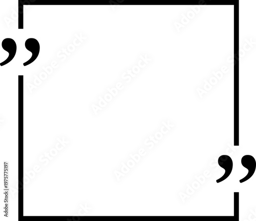 Quotation Mark Frame