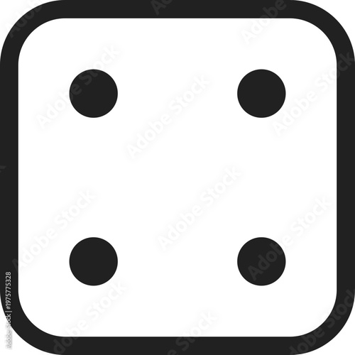 Four Dots Dice Face