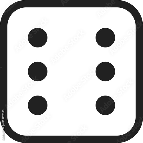 Six-Sided Dice Icon
