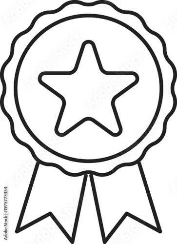Award Ribbon Star Icon